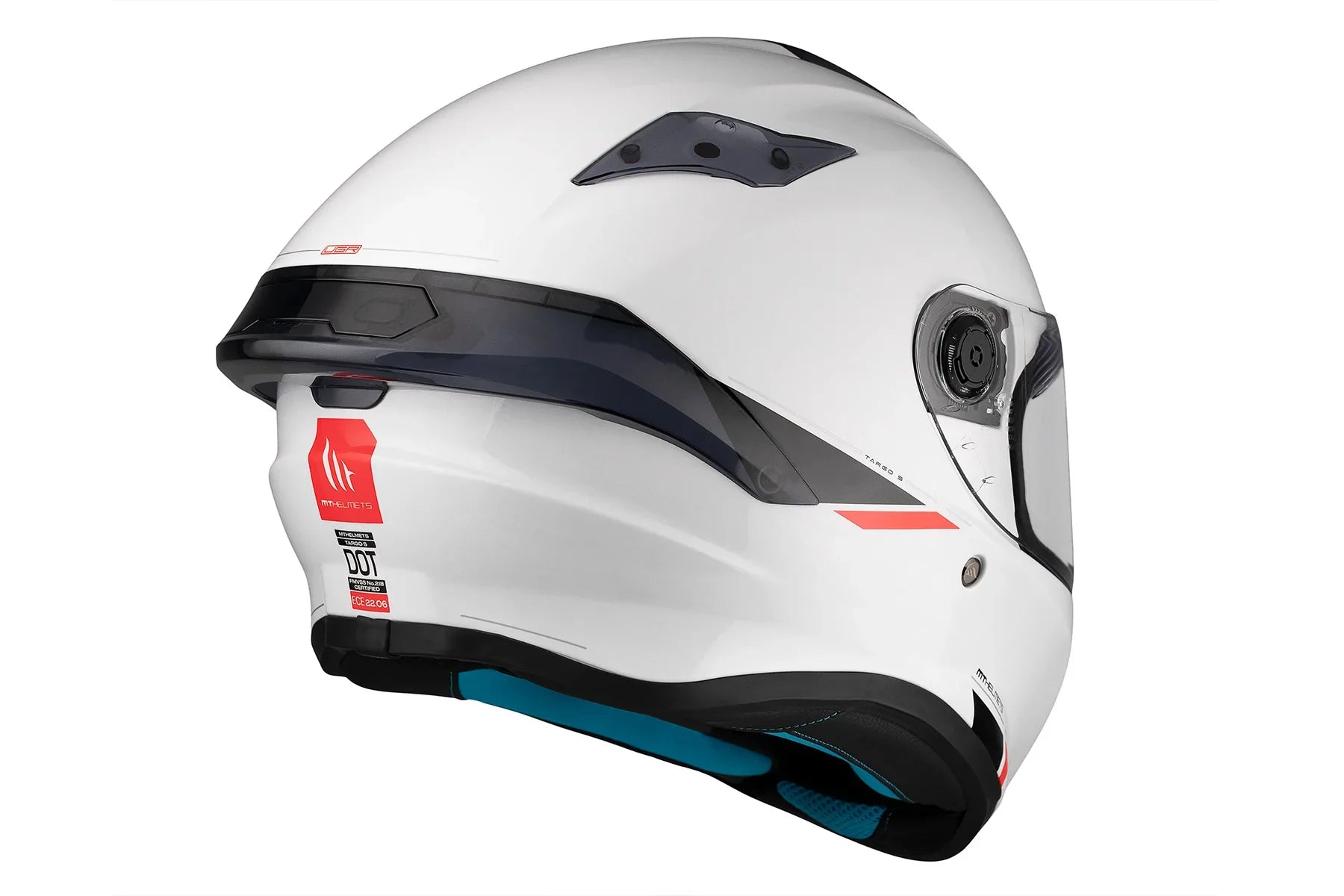 MT Targo S Solid A0 pearl white Full sports shell for motorcycle – 6 – Maximomoto PT
