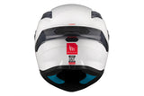MT Targo S Solid A0 blanco perlado Casco integral deportivo para motocicleta