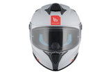 MT Targo S Solid A12 Casco integrales deportivos motocicleta gris brillante