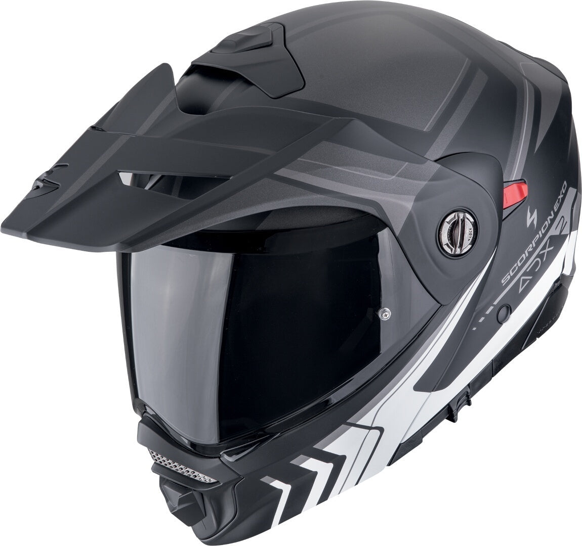 SCORPION ADX-2 LEWIS Aventura Moto Casco Negro Mate Plate – 1 – Maximomoto PT