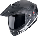 SCORPION ADX-2 LEWIS Aventura Moto Casco Negro Mate Plate