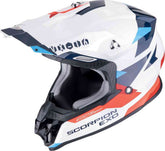 SCORPION VX-16 EVO AIR ROD Enduro Moto Casco Blanco Rojo Azul – Maximomoto PT