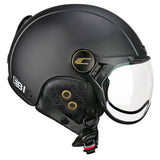 CGM 801V JET EBI VINTAGE Abierto Casco Negro Opaco
