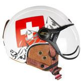 CGM 801C JET EBI SVIZZERA Open Casco White Red Opaco – Maximomoto PT