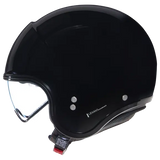 NOLAN N21-06 CLASSICO 301 Moto Mini Jet Capacete Preto Brilhante