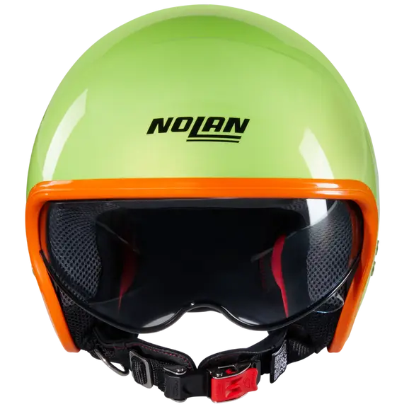 NOLAN N21-06 OCIO 344 Motorcycle Open Face Helmet Green Orange Straps – 2 – Maximomoto PT