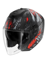 SHARK Rs Jet Carbon Shaytan Antracite Negro Matte Red Casco – Maximomoto PT