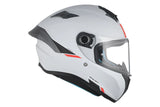 MT Targo S Solid A12 Casco integrales deportivos motocicleta gris brillante
