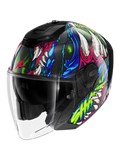 SHARK RS JET CARBON SHAYTAN Negro Verde Violeta Casco