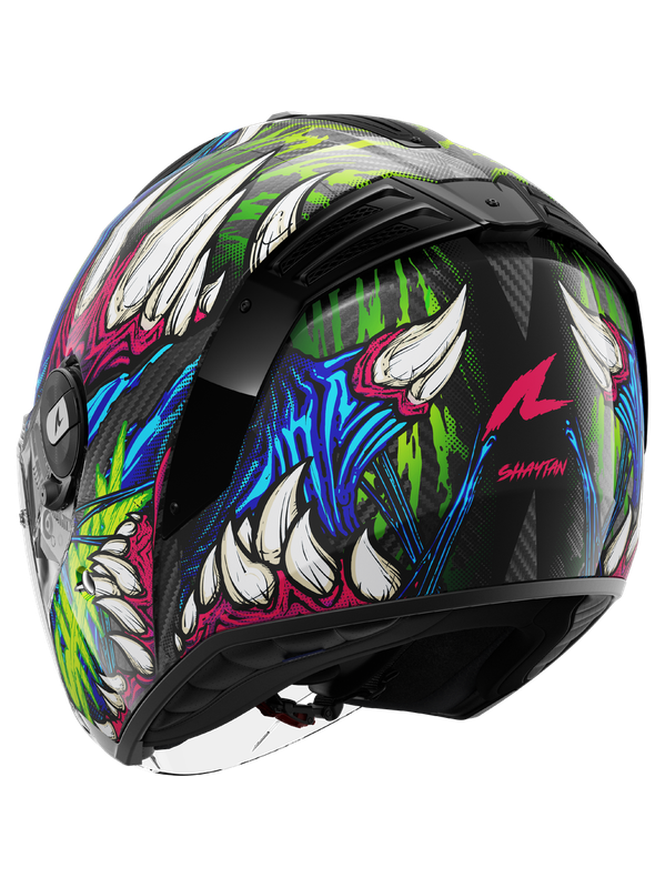 SHARK RS JET CARBON SHAYTAN Negro Verde Violeta Casco – 3 – Maximomoto PT