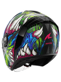 SHARK RS JET CARBON SHAYTAN Negro Verde Violeta Casco