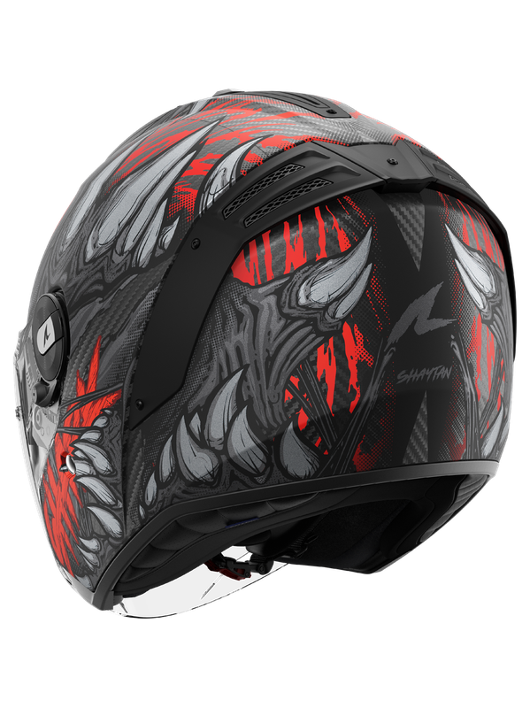 SHARK Rs Jet Carbon Shaytan Antracite Negro Matte Red Casco – 3 – Maximomoto PT