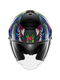 SHARK RS JET CARBON SHAYTAN Negro Verde Violeta Casco