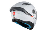 MT Targo S Solid A12 Casco integrales deportivos motocicleta gris brillante