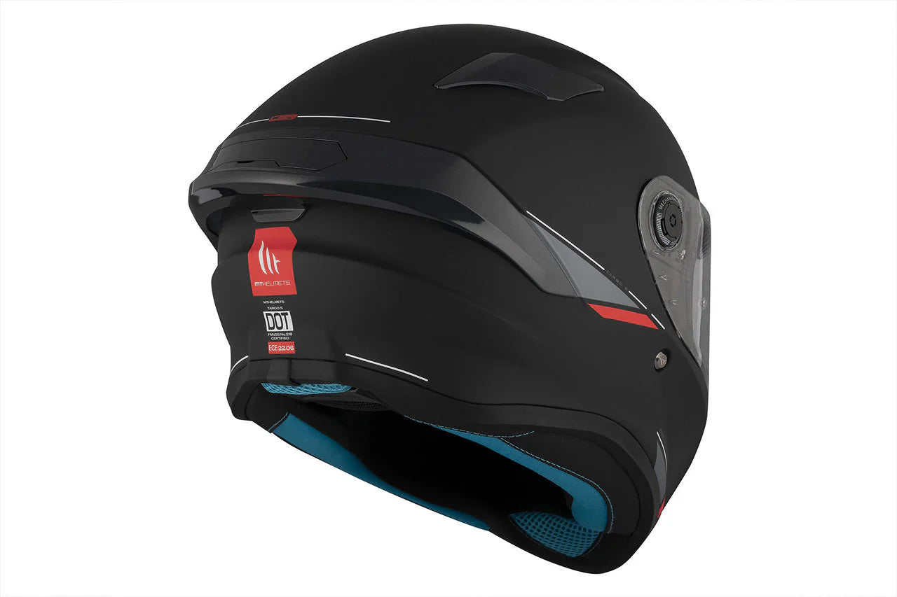 MT Targo S Solid A1 Cascos integrales para motocicleta Preto mate – 6 – Maximomoto PT