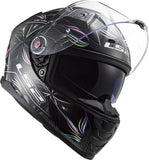 LS2 FF811 VECTOR II TROPICAL BLACK WHITE