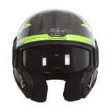 LS2 FF906 ADVANT MOTO CAPACETE MODULAR PRETO H-V AMARELO