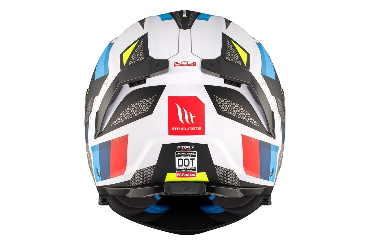 MT Atom 2 Sv Bast A0 Gloss Pearl Casco de motocicleta abatible - SECURTEX MOTOR S.L (t/a MaximoMoto)
