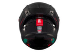 MT KRE+ S SOLID A11 MOTOCICLETA CARBONO ROSTO INTEIRO CAPACETE BRILHANTE