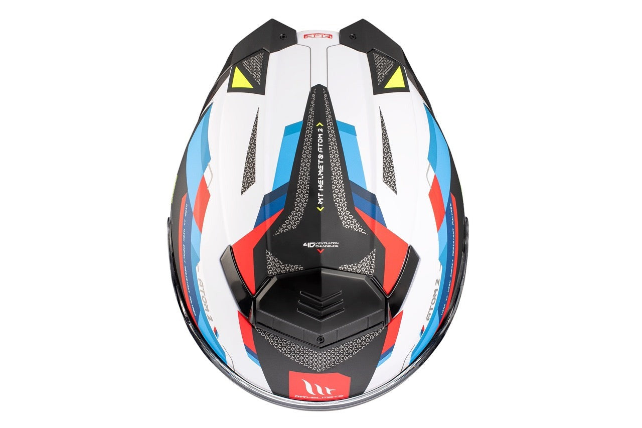 MT Atom 2 Sv Bast A0 Gloss Pearl Casco de motocicleta abatible - SECURTEX MOTOR S.L (t/a MaximoMoto)