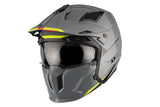 MT STREET FIGHTER SV SOLID A22 MOTO CAPACETE CINZA BRILLANT