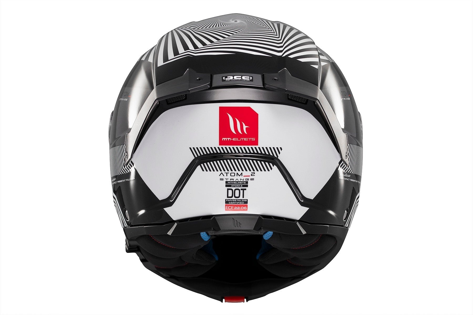 MT Atom 2 Strange B2 con parte delantera abatible brillante Casco de motocicleta – 5 – Maximomoto PT