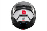 MT Atom 2 Strange B2 con parte delantera abatible brillante Casco de motocicleta