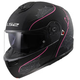 LS2 FF908 STROBE II LUX MOTO CAPACETE MODULAR PRETO MATE ROSA – Maximomoto PT