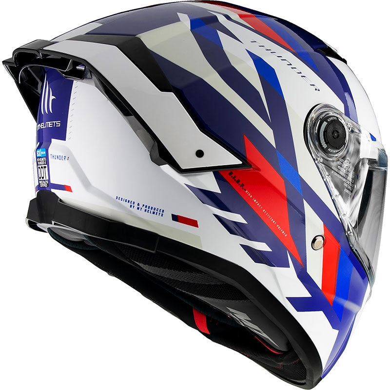 MT THUNDER 4 SV ERGO C7 Cascos Integrales Turismo PERLA BRILLO