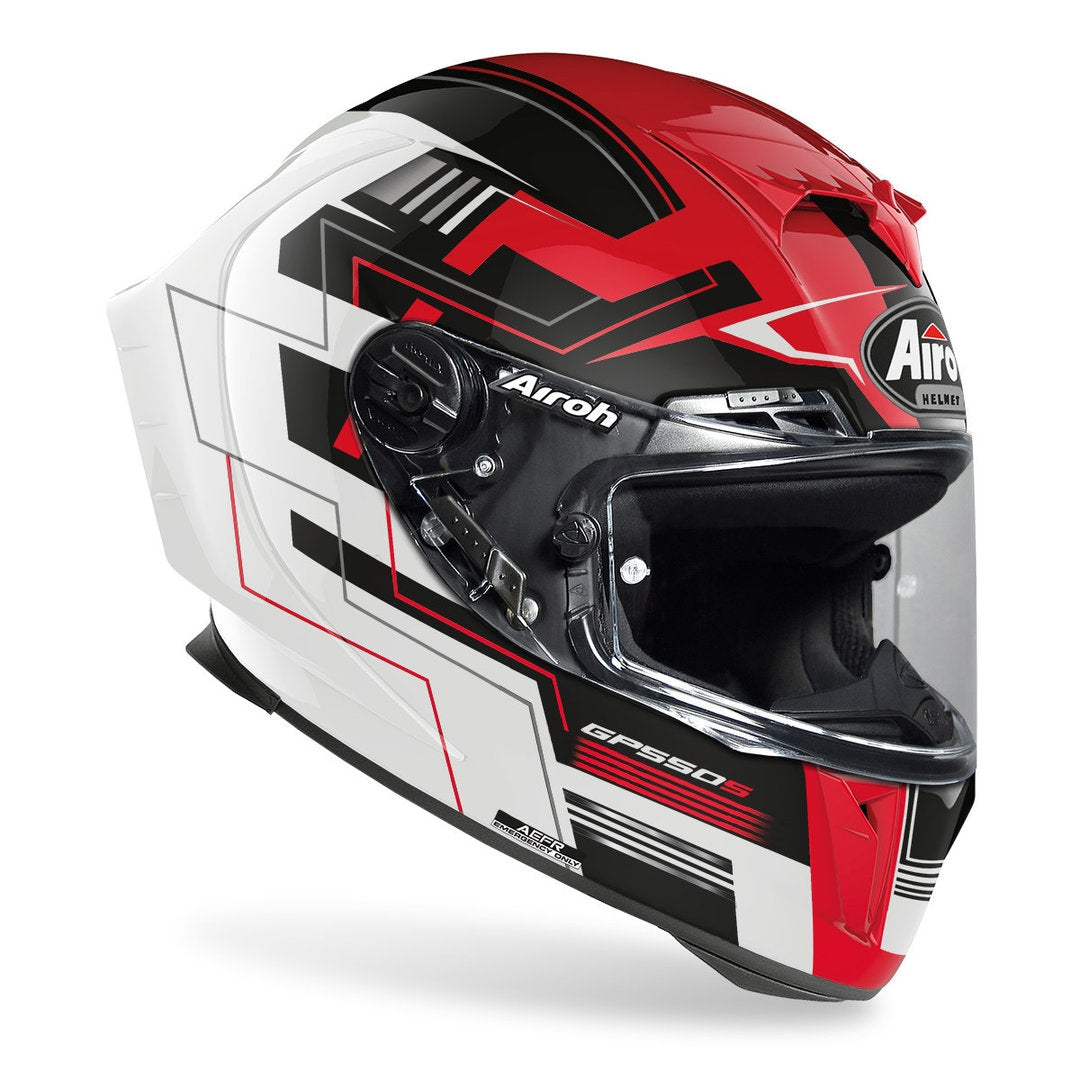 AIROH - HULLS GP550 S CHALLENGE RED GLOSS – 2 – Maximomoto PT