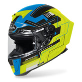 AIROH - CASCOS GP550 S CHALLENGE BLUE/YELLOW MATT – Maximomoto PT