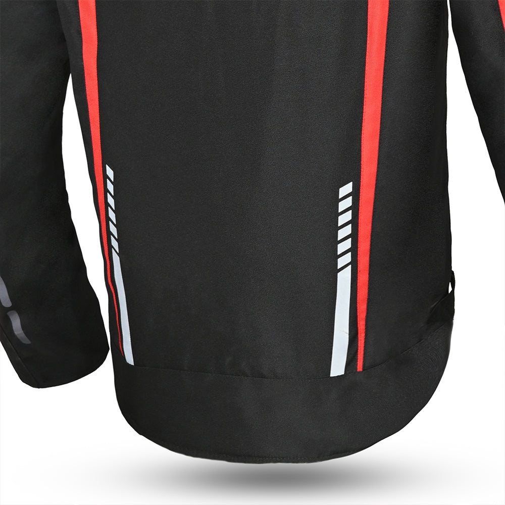 R-TECH MARSHAL Casacos De Moto Homem Textil Preto Vermelho – 9 – Maximomoto PT