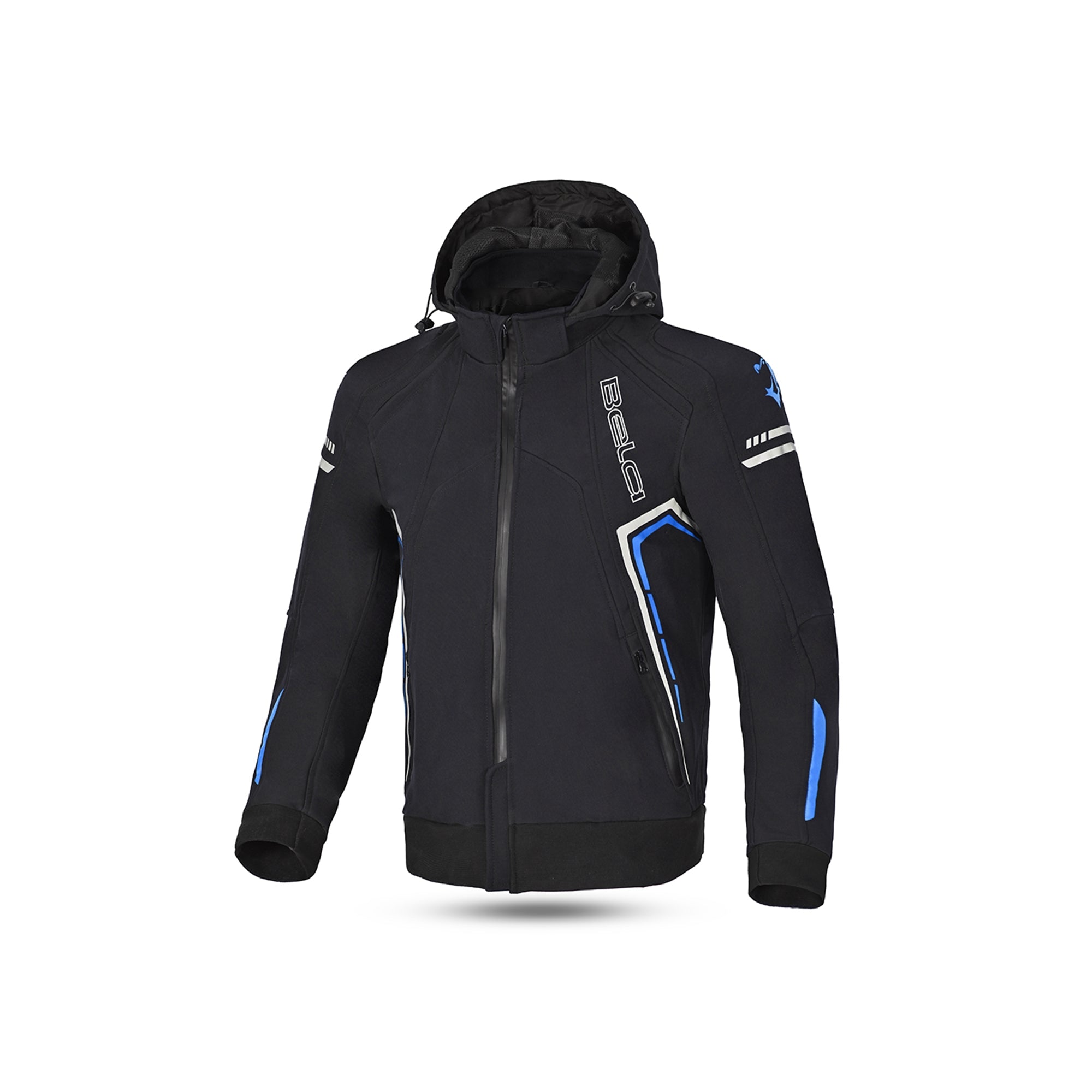 BELA BREEZE SOFTSHELL Moto Capuz Jaquetas Preto Azul