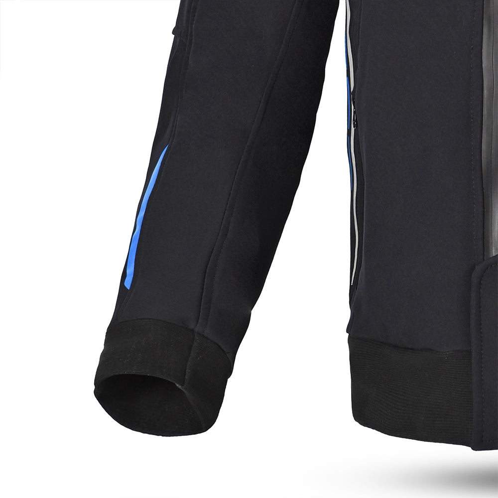 BELA BREEZE SOFTSHELL Moto Capuz Jaquetas Preto Azul