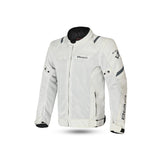 BELA MESH PRO Moto Homem Casaco Branco