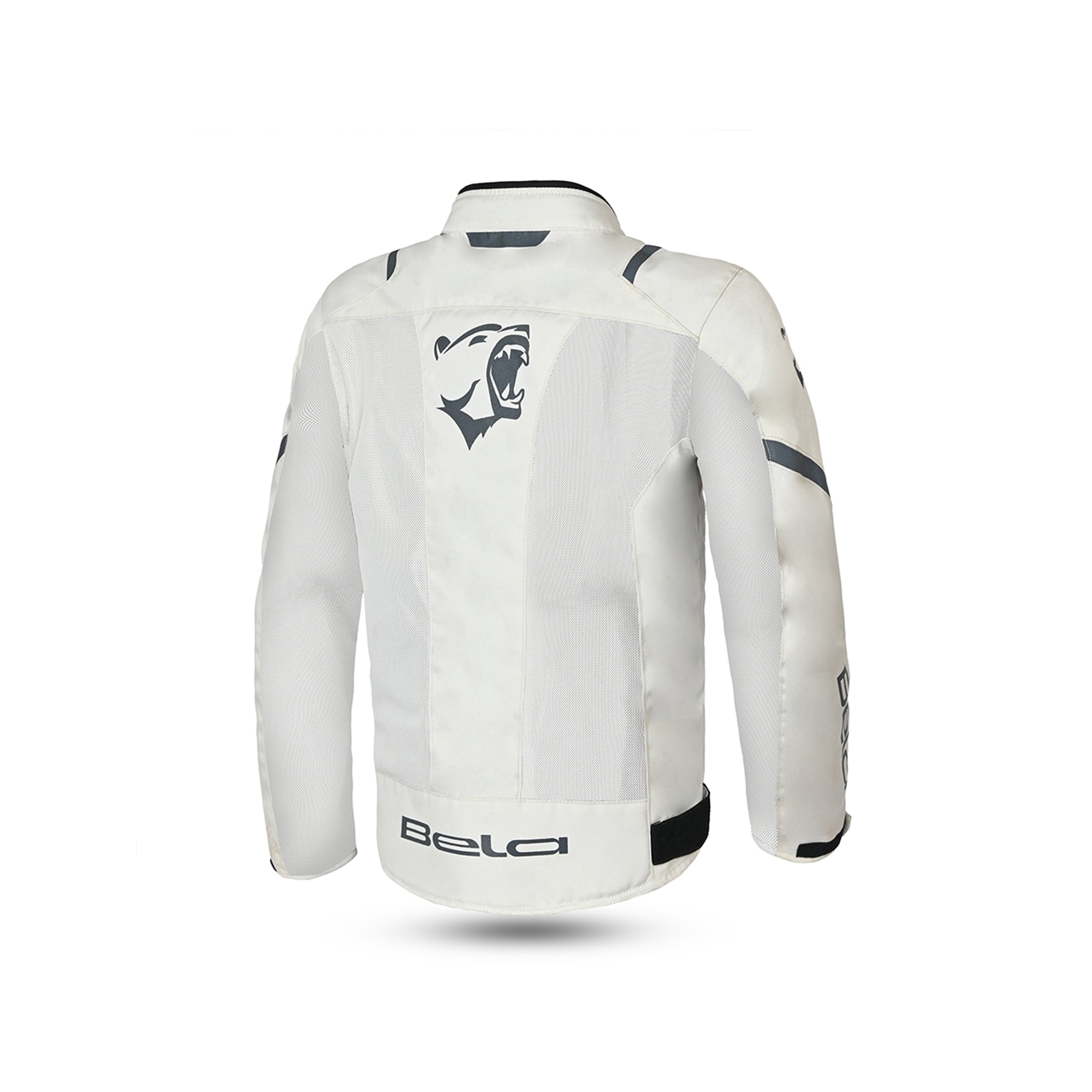 BELA MESH PRO Moto Homem Casaco Branco