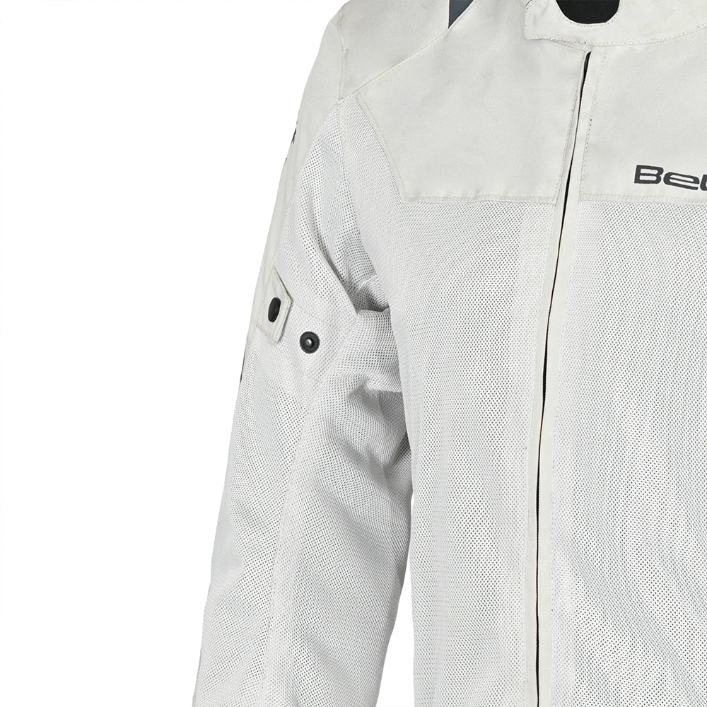 BELA MESH PRO Moto Homem Casaco Branco