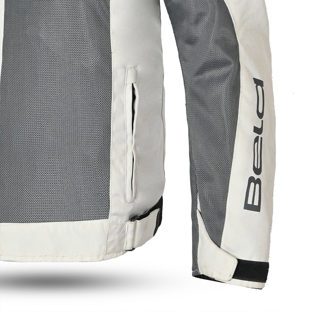 BELA MESH PRO Homens Moto Casaco Gelo Cinzento