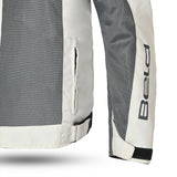 BELA MESH PRO Homens Moto Casaco Gelo Cinzento
