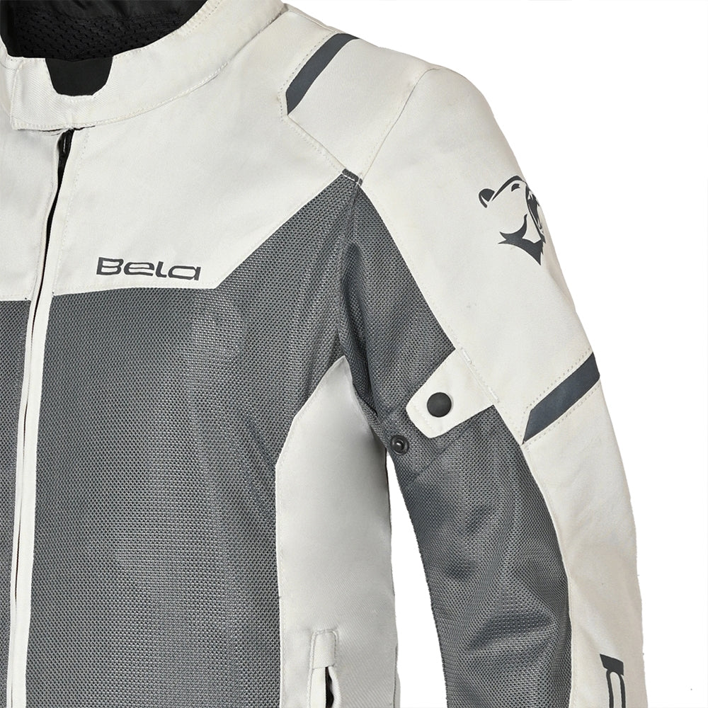 BELA MESH PRO Homens Moto Casaco Gelo Cinzento
