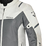 BELA MESH PRO Homens Moto Casaco Gelo Cinzento