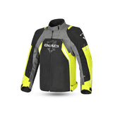 BELA CORDANIEL Moto Casaco Têxtil Preto Cinzento Escuro Amarelo