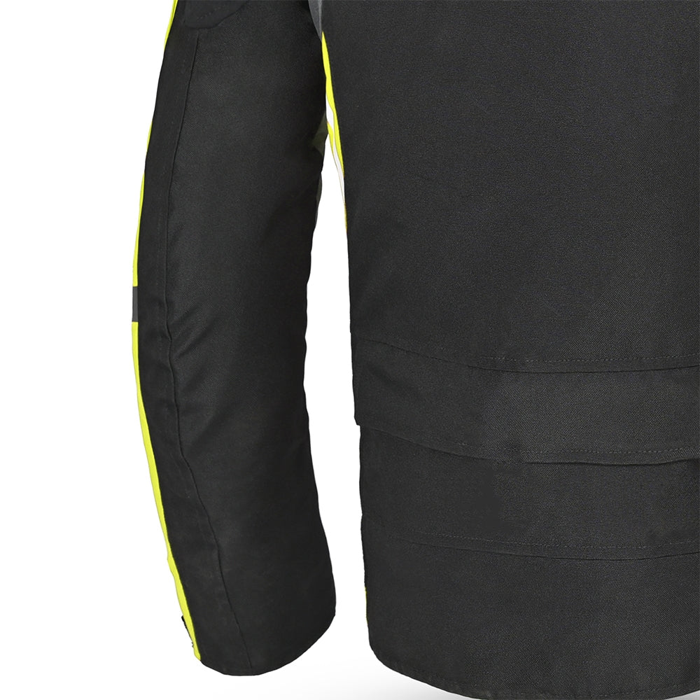 BELA CORDANIEL Moto Casaco Têxtil Preto Cinzento Escuro Amarelo