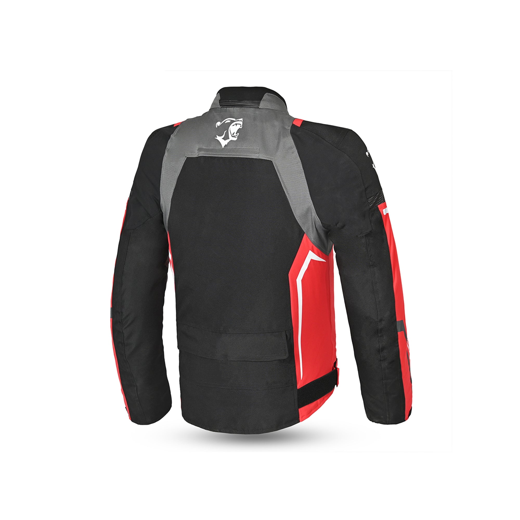 BELA CORDANIEL Masculino Motociclista Casaco Preto Antracite Vermelho