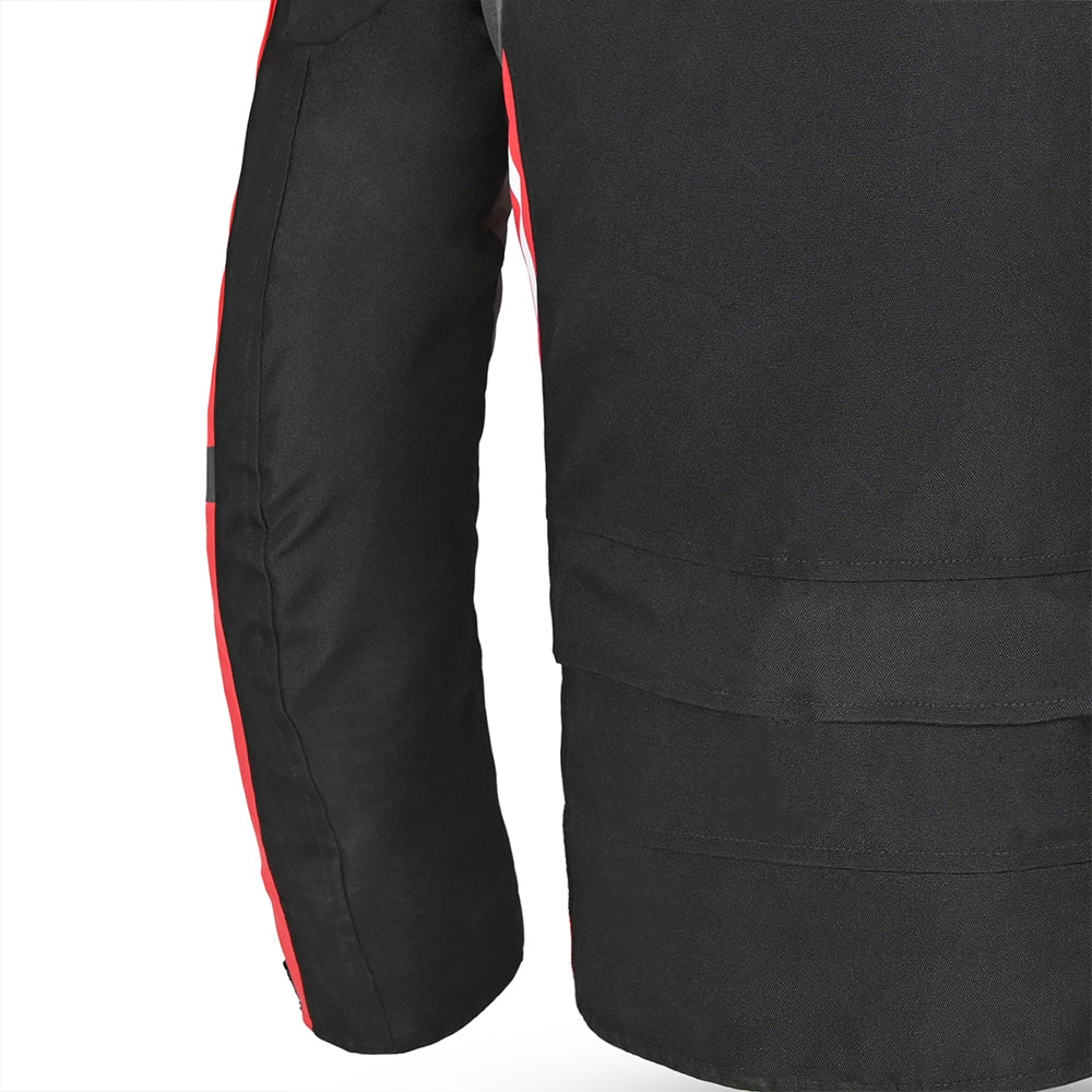 BELA CORDANIEL Masculino Motociclista Casaco Preto Antracite Vermelho