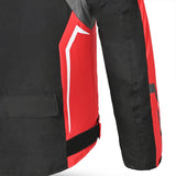 BELA CORDANIEL Masculino Motociclista Casaco Preto Antracite Vermelho