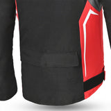 BELA CORDANIEL Masculino Motociclista Casaco Preto Antracite Vermelho