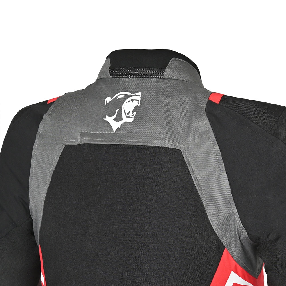 BELA CORDANIEL Masculino Motociclista Casaco Preto Antracite Vermelho
