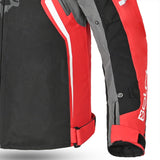 BELA CORDANIEL Masculino Motociclista Casaco Preto Antracite Vermelho
