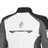 SHUA IMMORTAL Moto Casaco Gelo Antracite Preto - Imagem parte superior costas Casacos